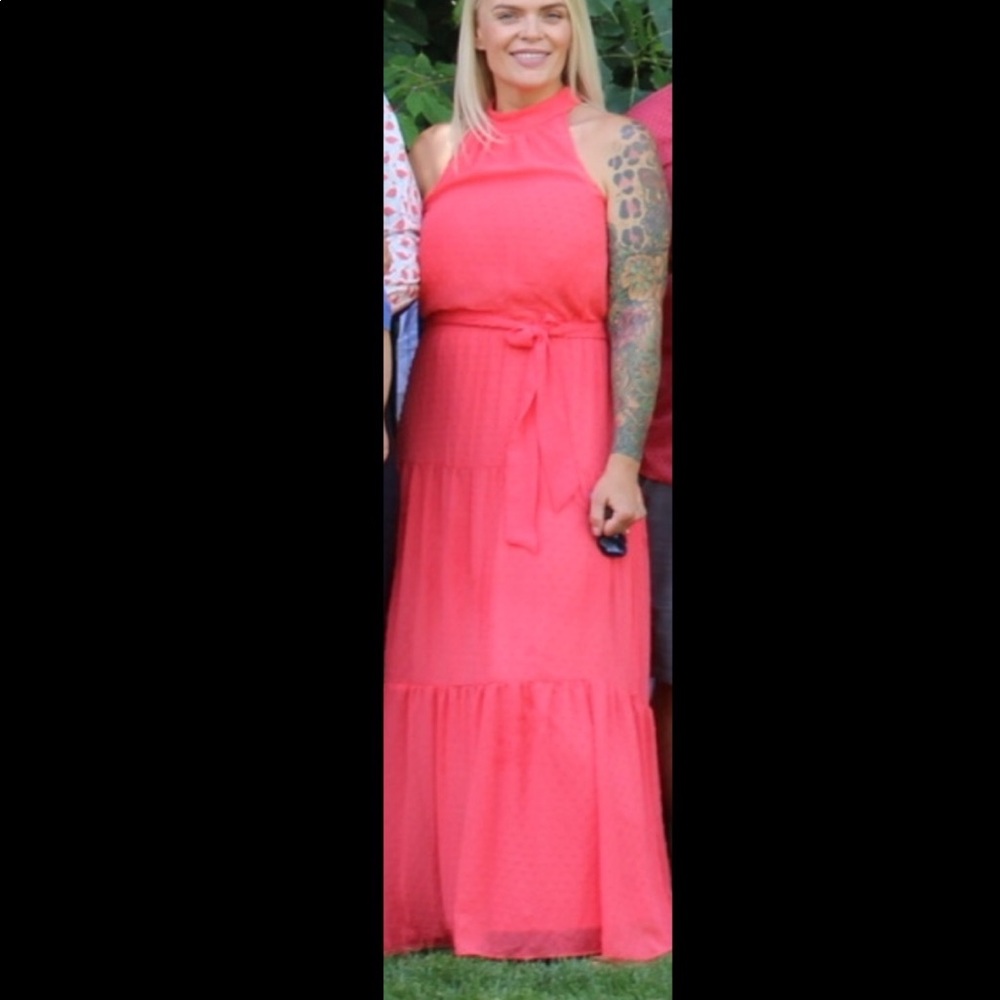 Julia Jordan Flamingo Pink Sundress 8